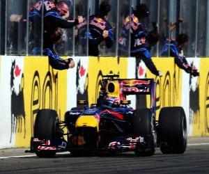 Puzzle Mark Webber - Red Bull - Hungaroring, Ουγγρικό Grand Prix 2010